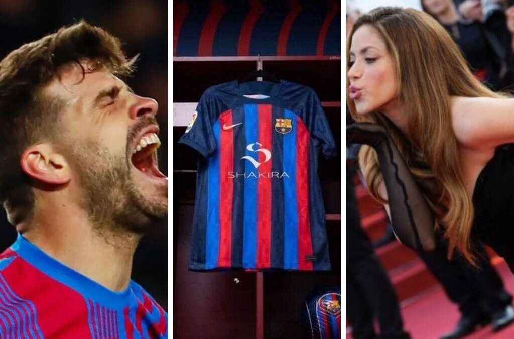 Piqué podría llevar el nombre de Shakira en la camiseta del Barcelona