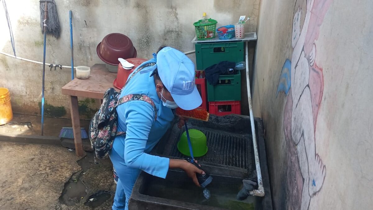 Brigadistas eliminan criaderos de mosquitos en viviendas del barrio Acahualinca
