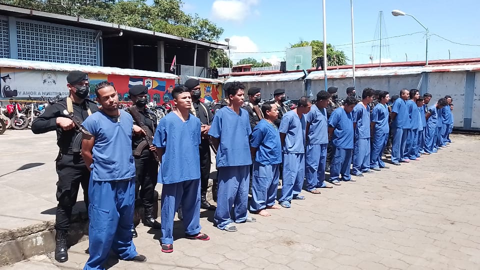 Carazo: Policía captura a 18 presuntos delincuentes