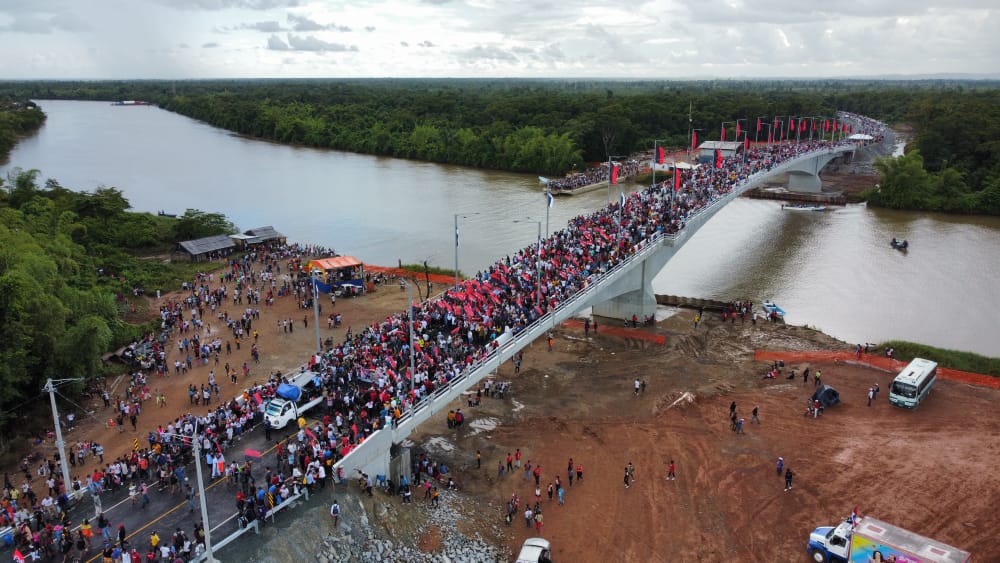 Inaugurado puente Wawa que une Caribe, centro y pacífico de Nicaragua