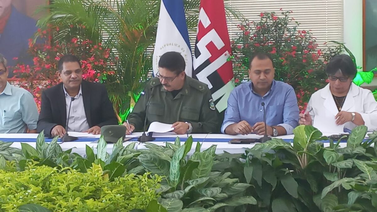 Instituciones de Gobierno firman junto al Ejército de Nicaragua plan para la seguridad de la cosecha cafetalera