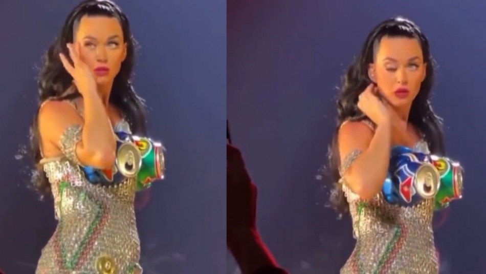 Katy Perry sufre incidente en su ojo en pleno concierto