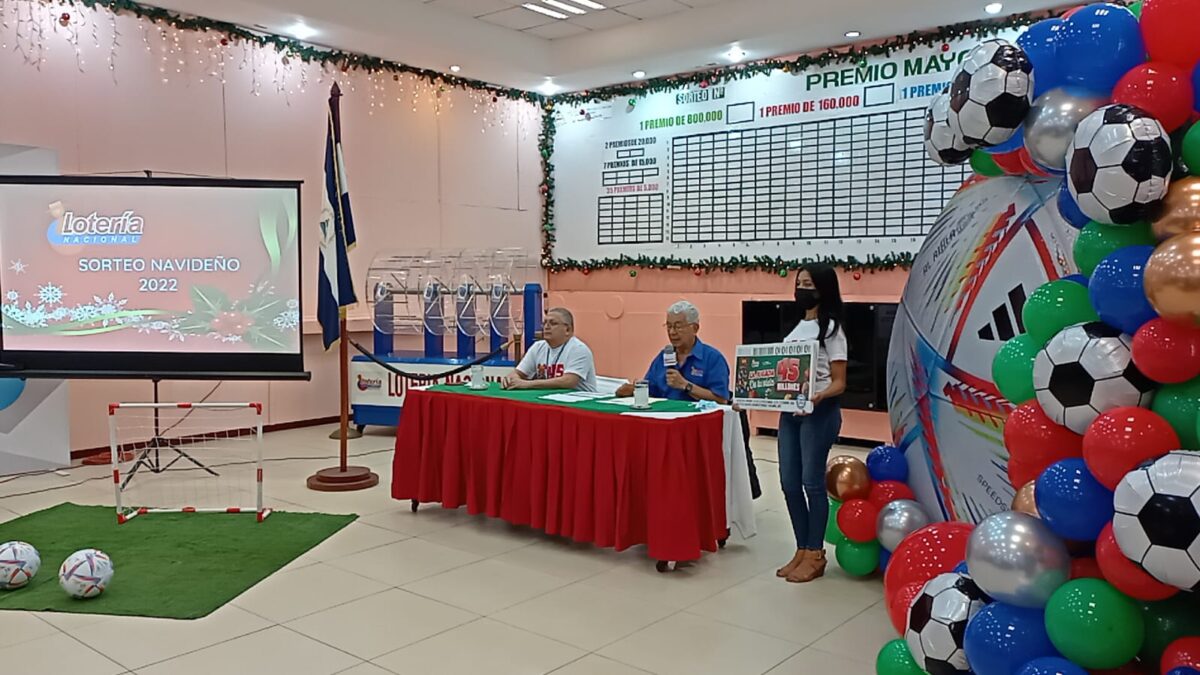 Lotería Nacional anuncia sorteo navideño con un acumulado de 45 millones de córdobas