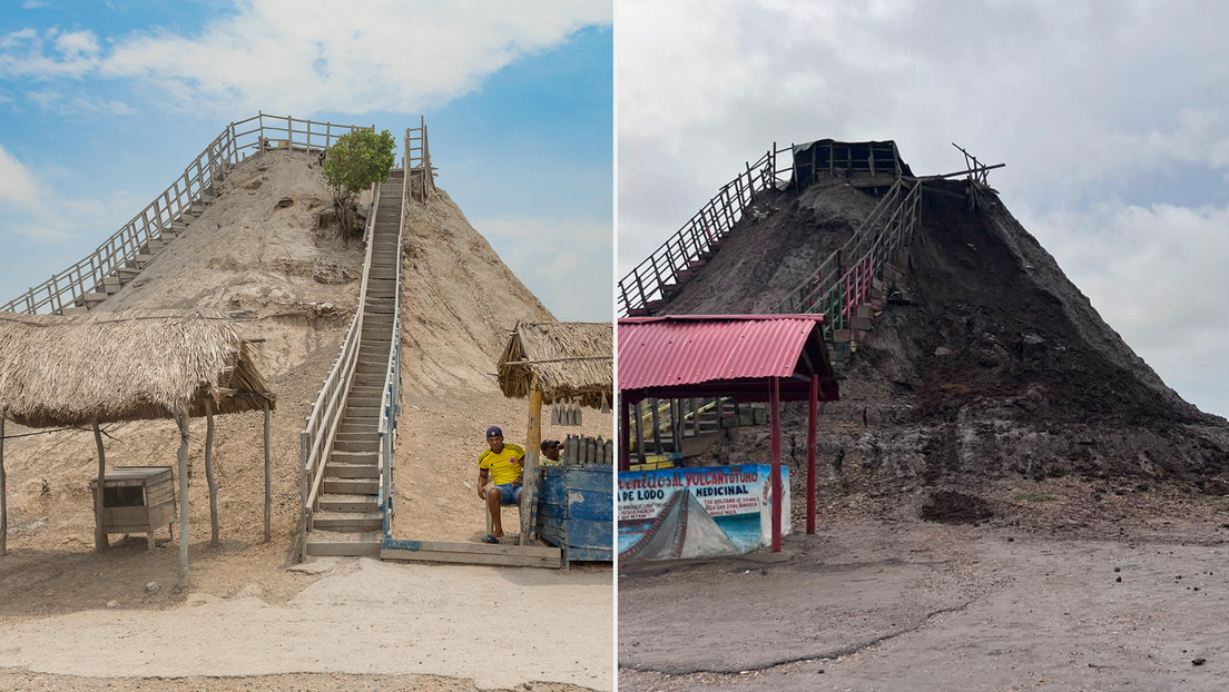 Colombia: colapsa parte del volcán de Totumo por lluvias