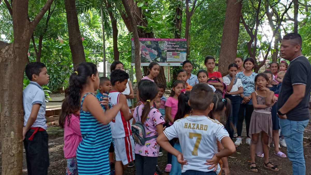 Niñas y niños de Managua conocen la importancia de cuidar los árboles