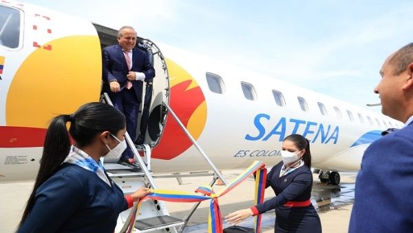 Arriba a Venezuela primer vuelo de la aerolínea colombiana Satena