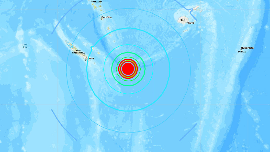 Registran sismo de magnitud 7,1 cerca de Tonga, en el océano Pacífico