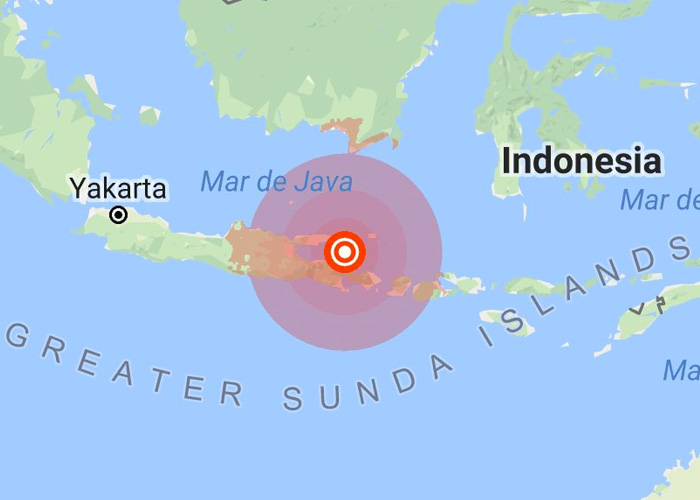 Sismo de magnitud 6,1 sacude la isla de Java en Indonesia