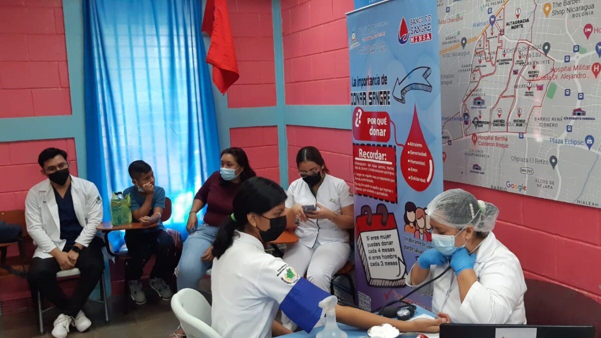 Aumentan campañas de donación voluntaria de sangre en Nicaragua