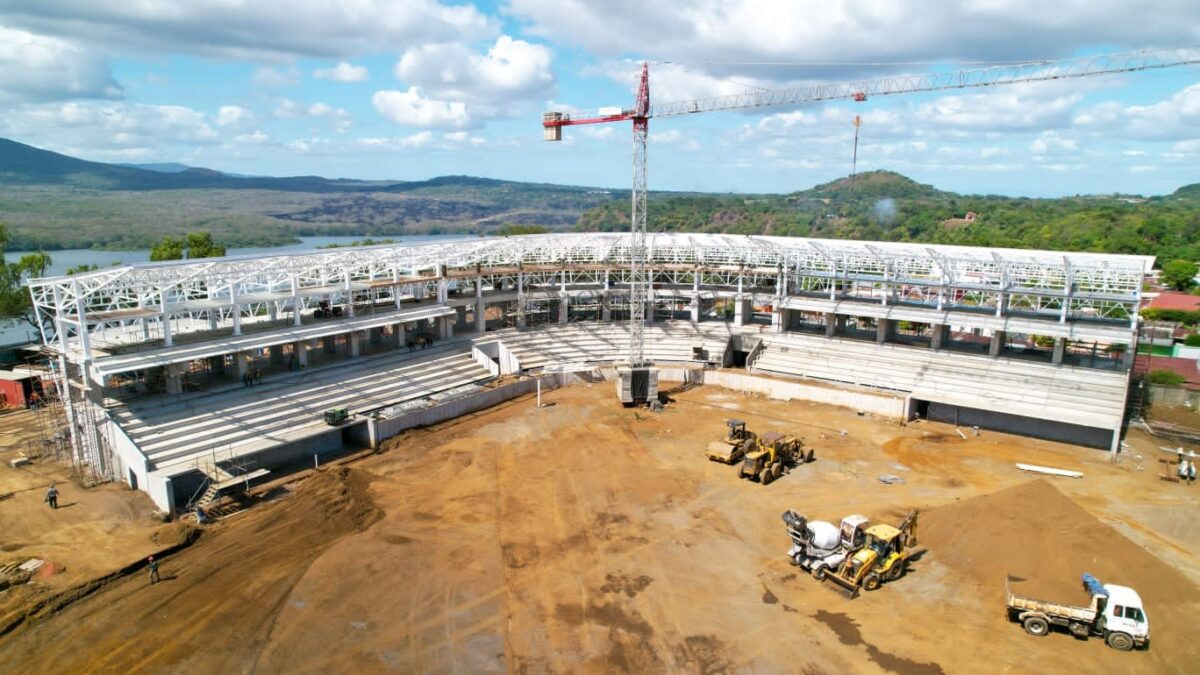 Masaya: estadio Roberto Clemente avanza un 42% de su construcción