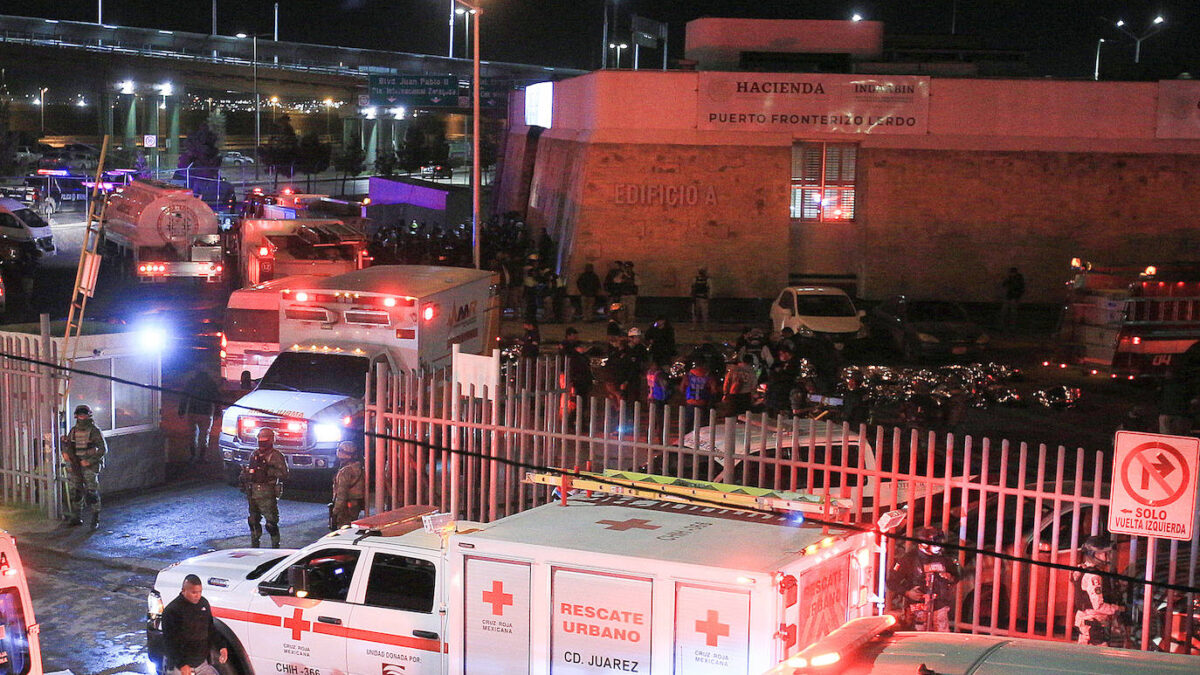 Mueren 39 personas tras incendio en estación migratoria en Juárez, México