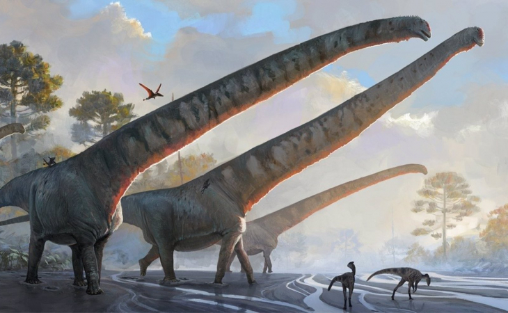 Descubren dinosaurio con el cuello más largo del mundo