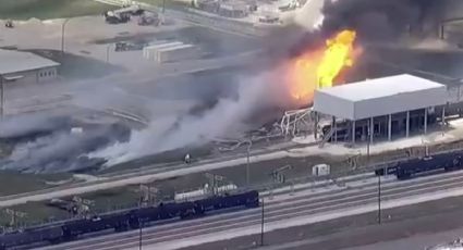 Reportan fuerte incendio en planta química de Pasadena en Texas, EE.UU.