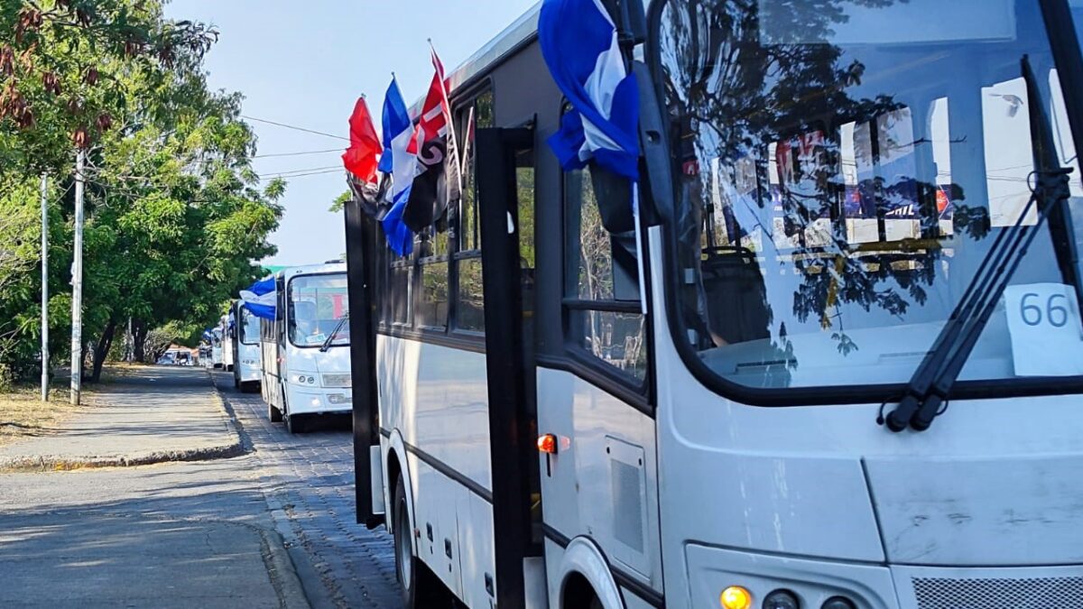 Más unidades de buses rusos llegan a Nicaragua