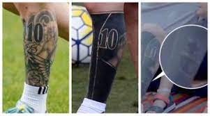 Lionel Messi se ha tatuado el escudo del Barcelona