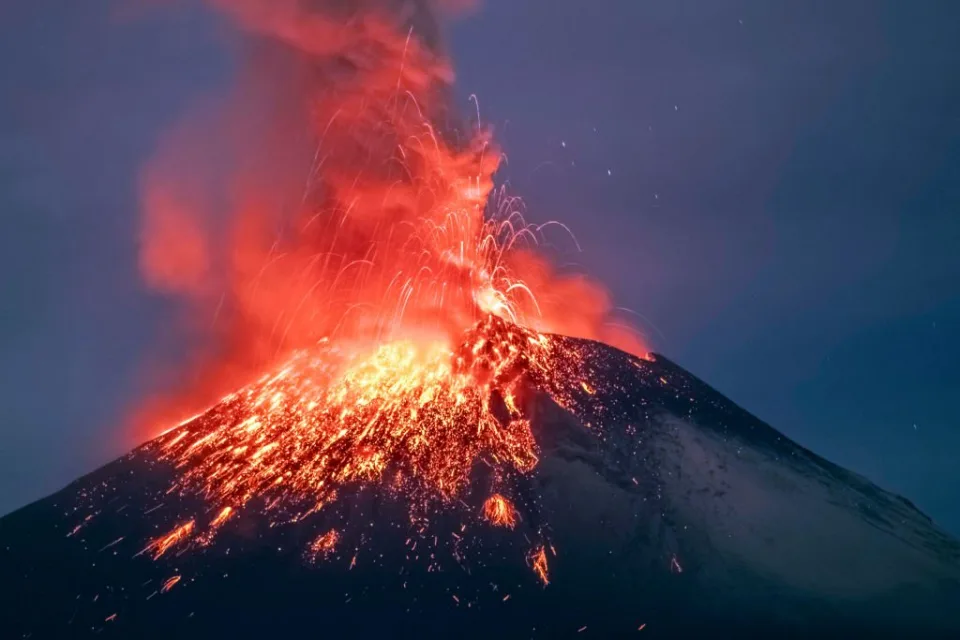 No te perdás las increíbles imágenes de la erupción del Popocatépetl