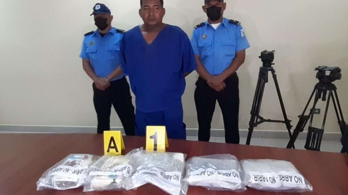 Más de 5 kilos de cocaína incautados en el distrito VI de Managua