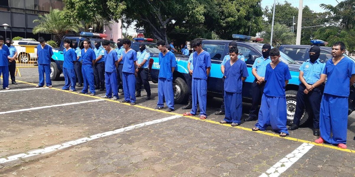 Más de 40 presuntos delincuentes capturados recientemente en Nicaragua