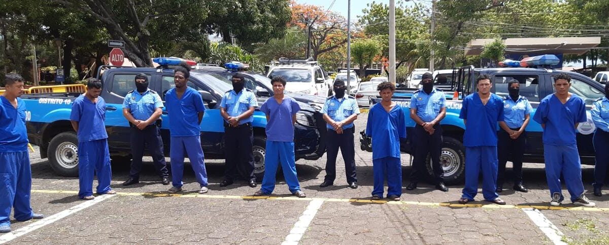 delincuentes capturados Nicaragua