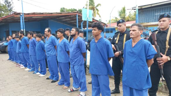 detenidos, carazo, policia nacional,