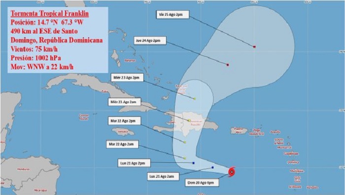 tormenta tropical, franklin, puerto rico, republica dominicana,
