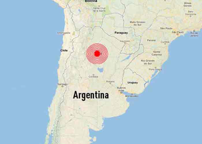 registra sismo magnitud Argentina