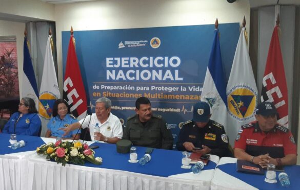 Nicaragua realiza ejercicio protección