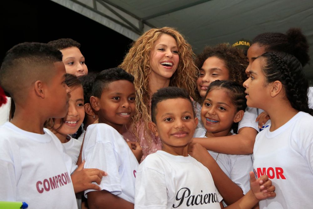 Shakira inaugura un centro educativo en Barranquilla