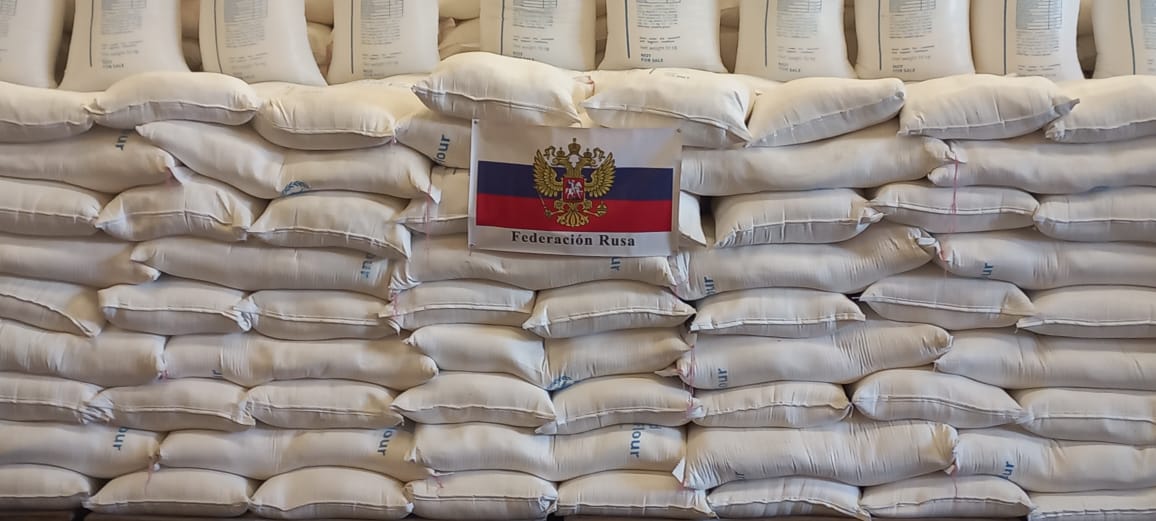 Rusia entrega Nicaragua alimentos