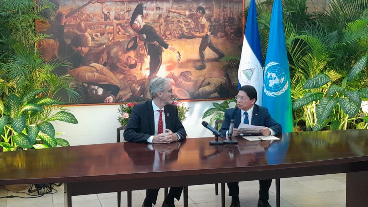 Cancillería de Nicaragua recibe al nuevo representante del UNFPA