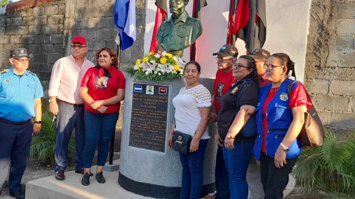 Ciudad Sandino: inaugura monumento en homenaje a Carlos Fonseca Amador