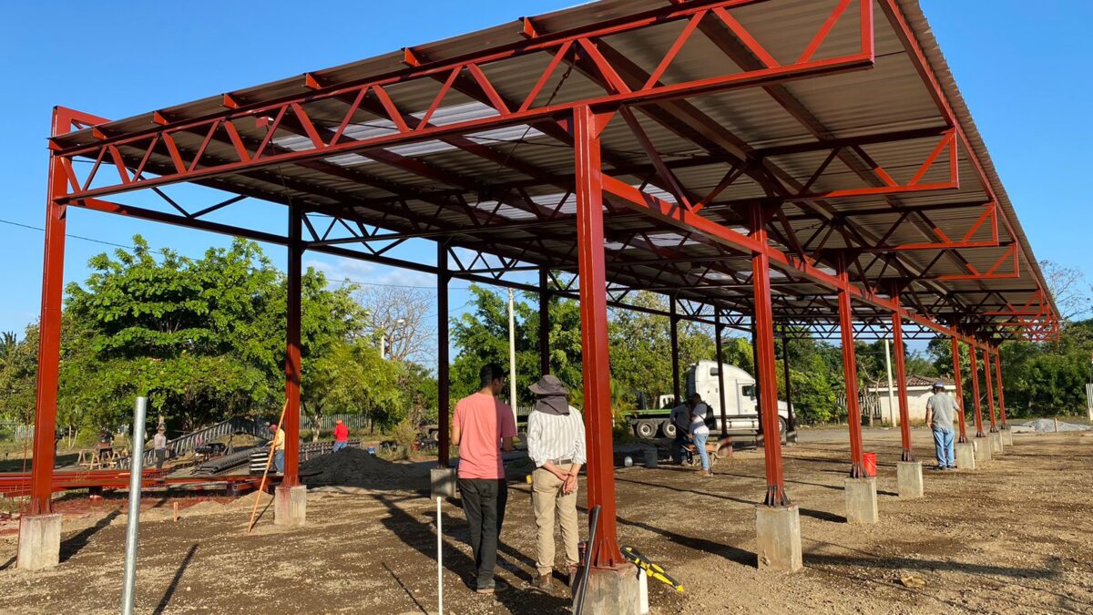 Construcción del mercado municipal de Masatepe avanza a la tercera etapa