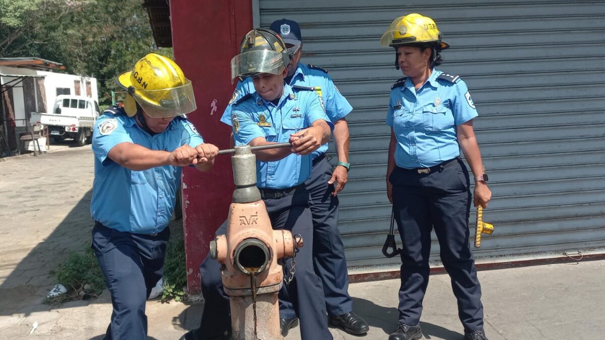 Bomberos unidos inspeccionan el estado de los hidrantes en Ciudad Jardín
