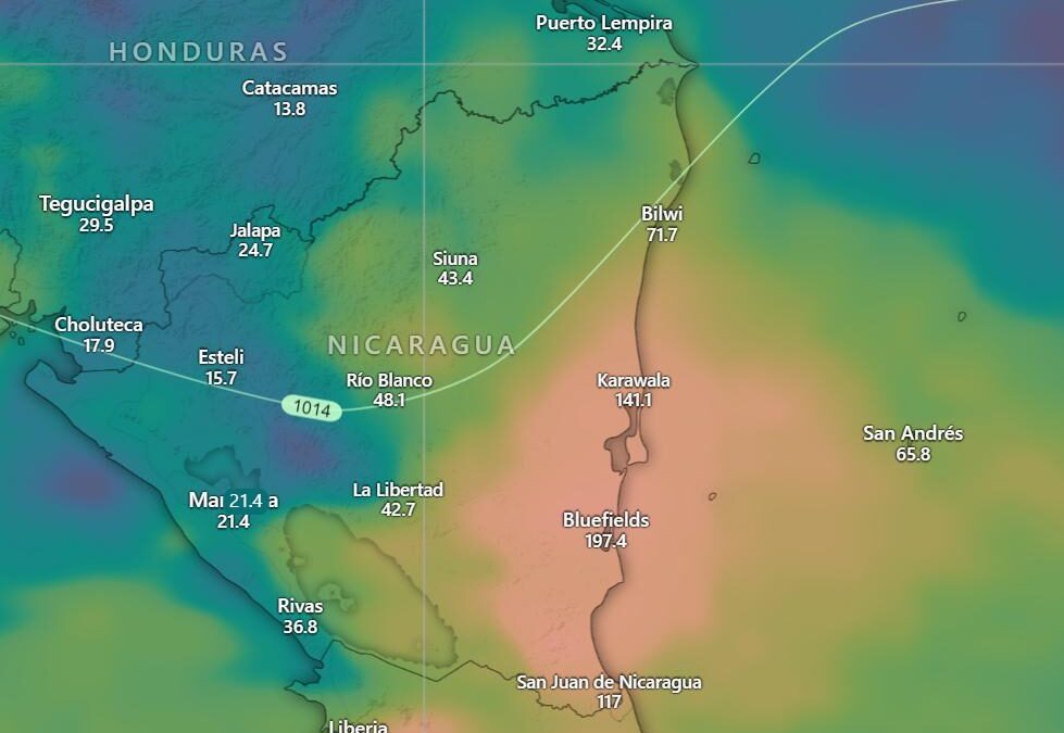 Primera onda tropical de la temporada transita por territorio nacional según Ineter
