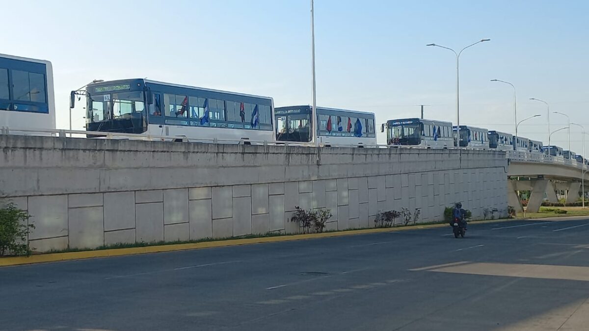 Llegan a Managua 250 buses nuevos de fabricación China