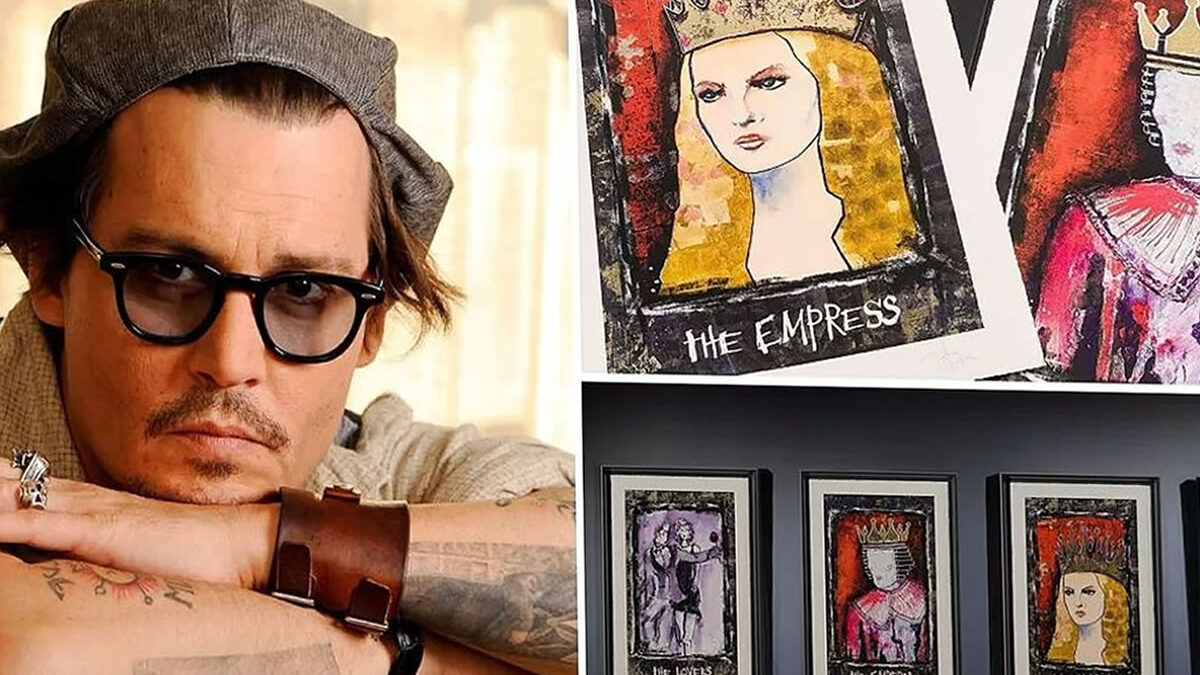 Johnny Depp presenta colección de arte inspirada en el tarot