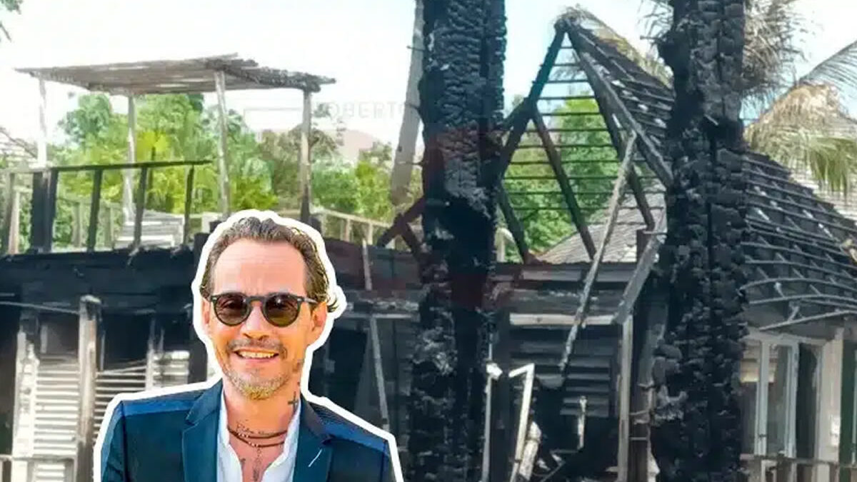 Voraz incendio consume lujosa villa de Marc Anthony en República Dominicana