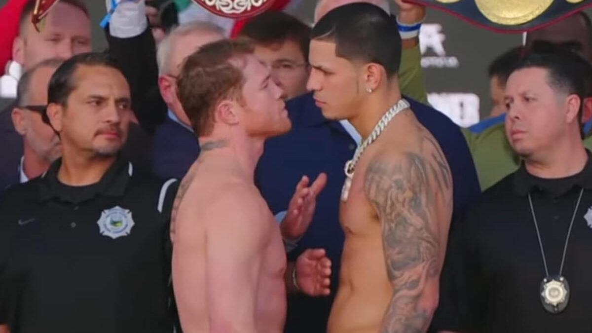 ¡Listos para ponerse los guantes! Canelo y  Berlanga cumplen con la báscula