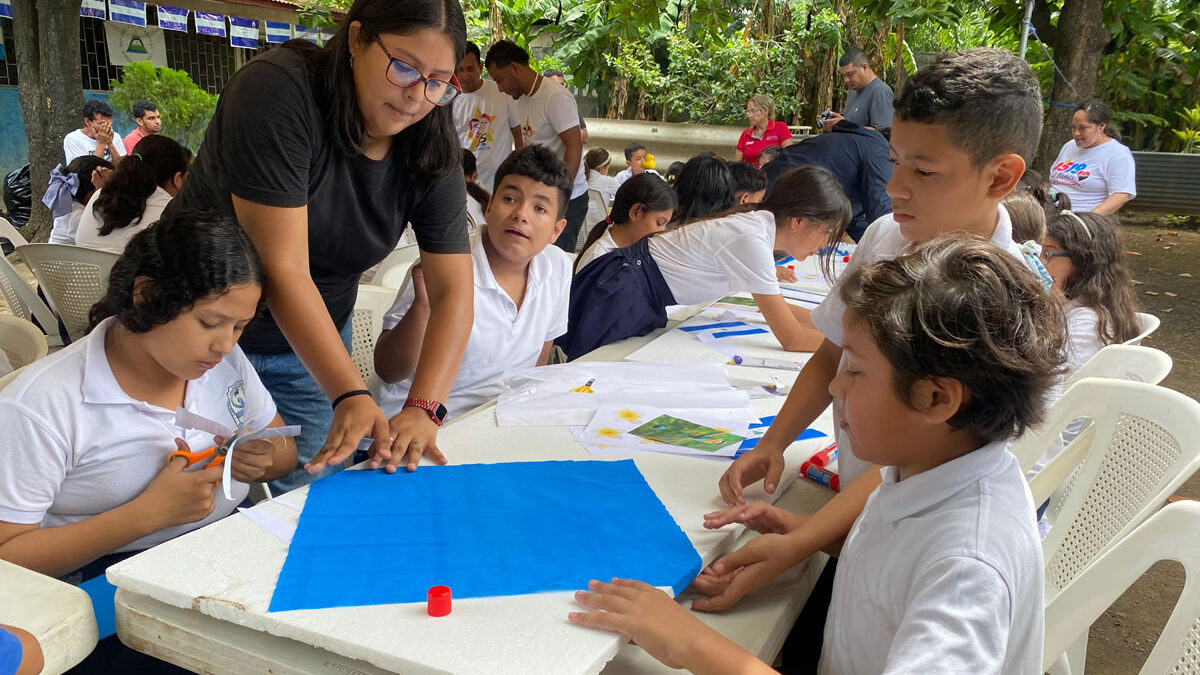 Estudiantes aprenden sobre la historia de Nicaragua a través de actividad