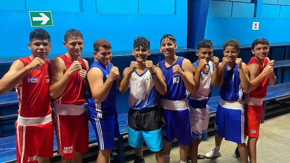 Boxeo aficionado de Nicaragua rumbo al Campamento Internacional Aramco