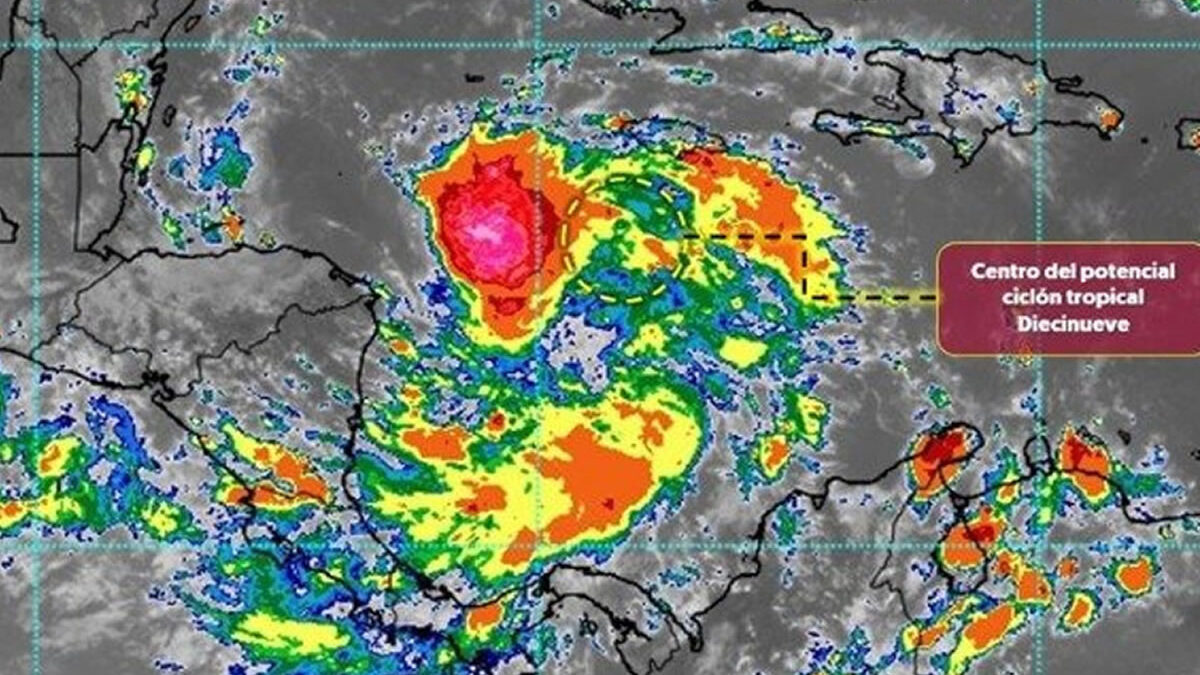 Potencial ciclón tropical 19 pone alerta la costa de Centroamérica