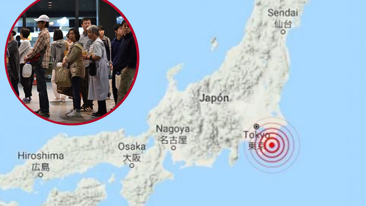 Sismo de magnitud 6,2 sacude la Costa Sur de Japón