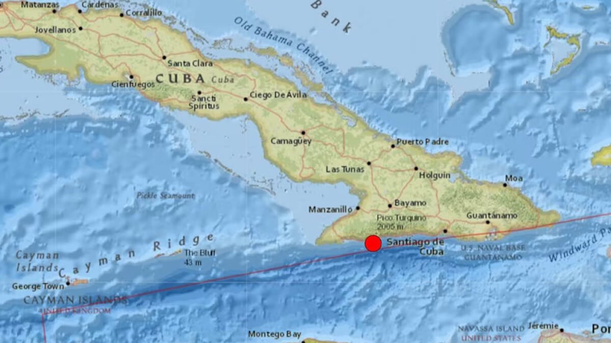 Sismos de magnitud 5,9 y 6,8 sacuden las costas de Cuba