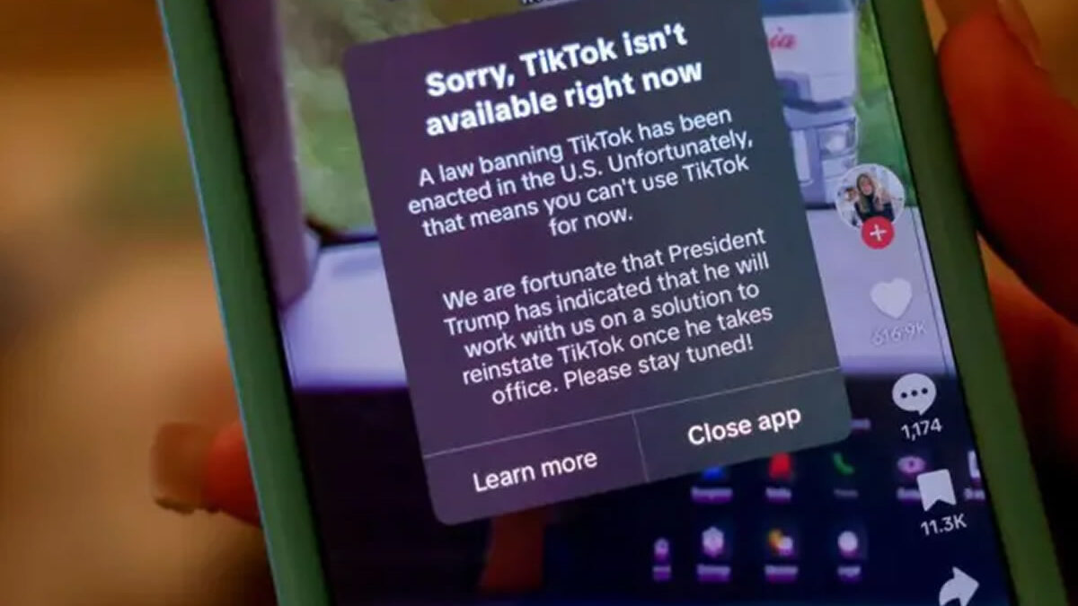 TikTok fuera de servicio temporalmente en Estados Unidos