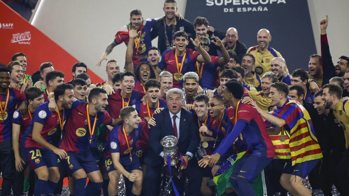 Barça arrasa con el Madrid y se corona campeón en la Supercopa en Yeda