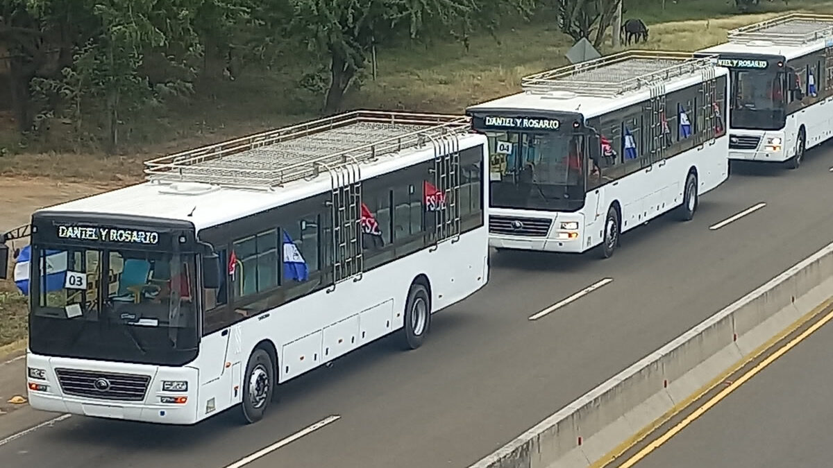 Llegan 125 buses chinos para modernizar el transporte en Nicaragua