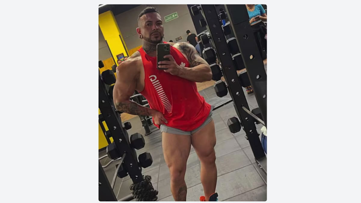 Joven fisicoculturista muere tras colapsar durante su entrenamiento