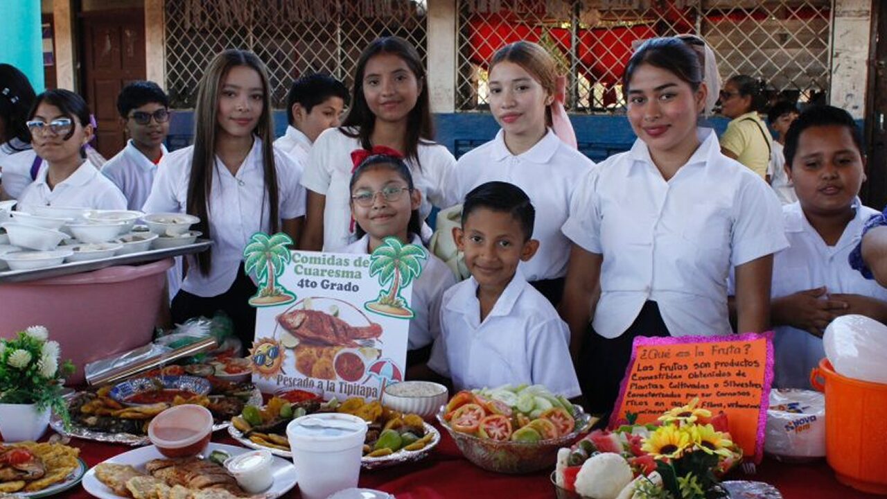 Estudiantes de Tipitapa celebran la Cuaresma con gastronomía y tradición