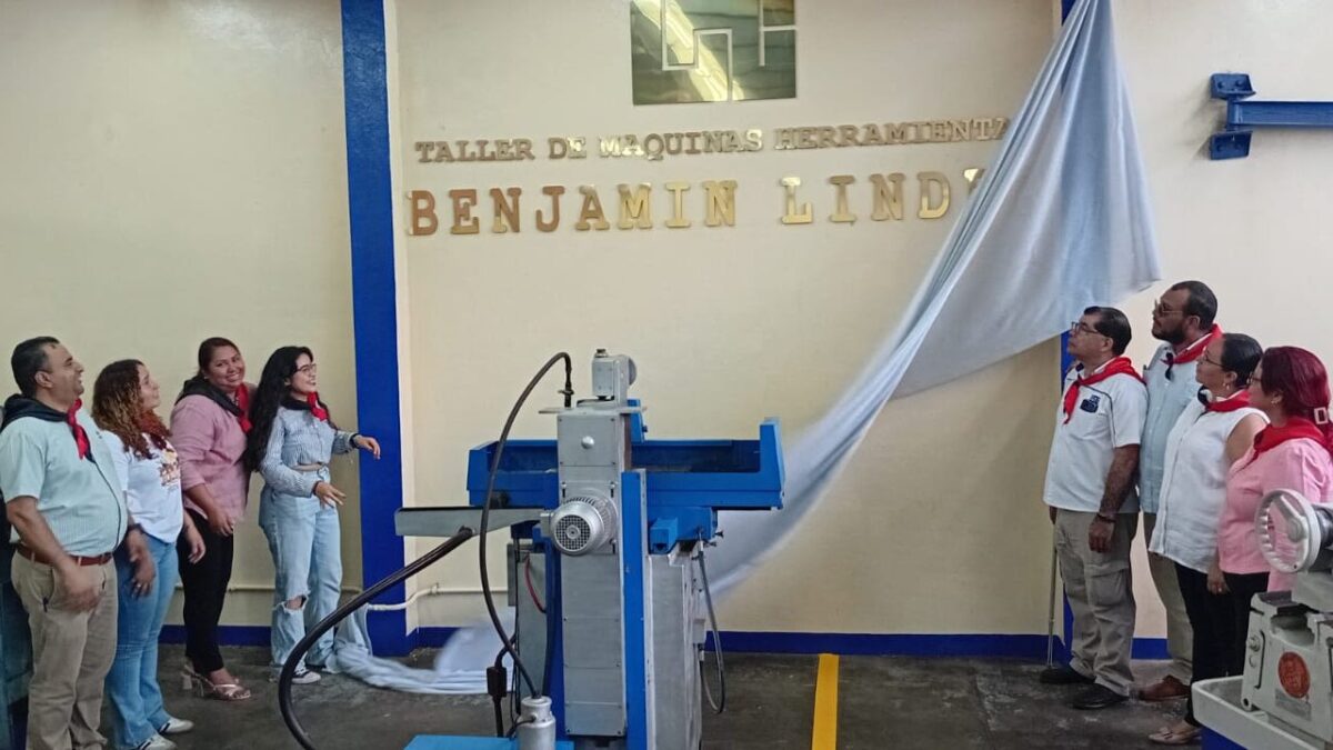 Reinauguran taller de máquinas y herramientas en honor a Benjamín Linder