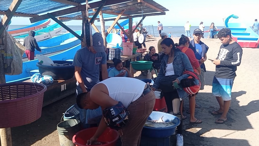 Comerciantes reportan buenas ventas de mariscos en Diriamba